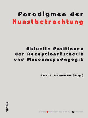 cover image of Paradigmen der Kunstbetrachtung